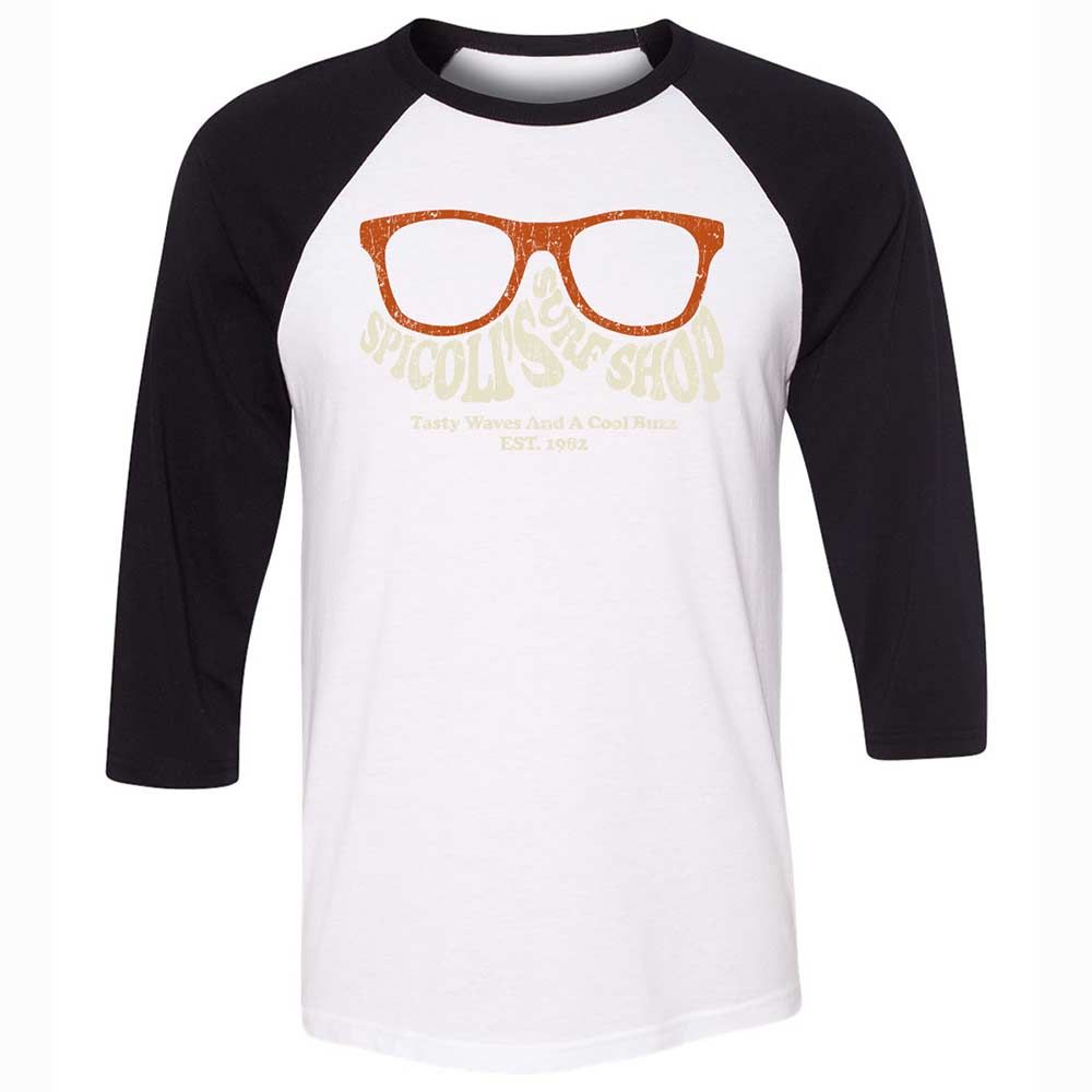 Unisex 3/4 Baseball Tee - BZ8E8H8B - White/Black - 1