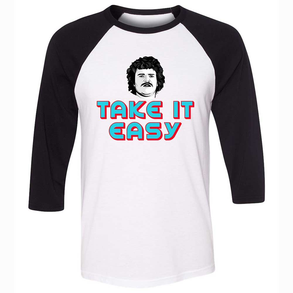 Unisex 3/4 Baseball Tee - 8NFT2EJ9 - White/Black - 1
