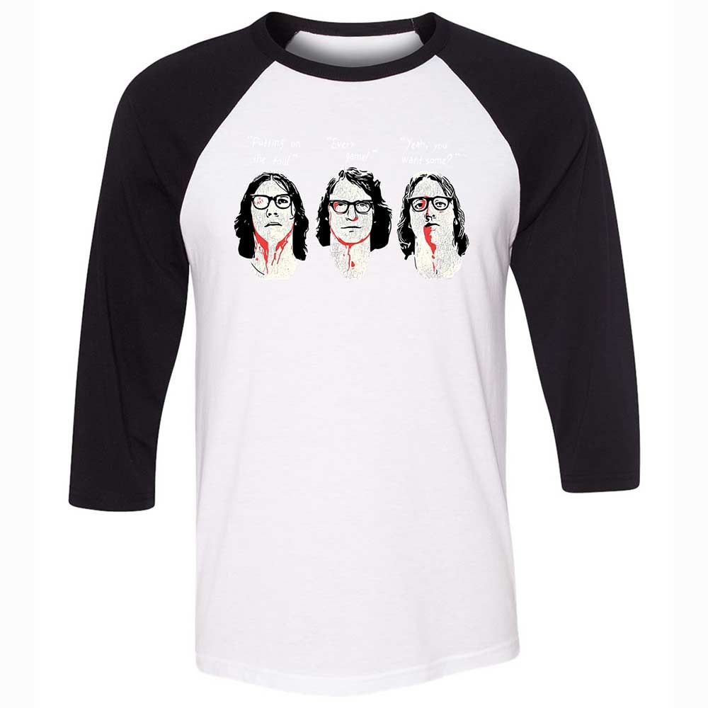 Unisex 3/4 Baseball Tee - EY6M3ZHH - White/Black - 1
