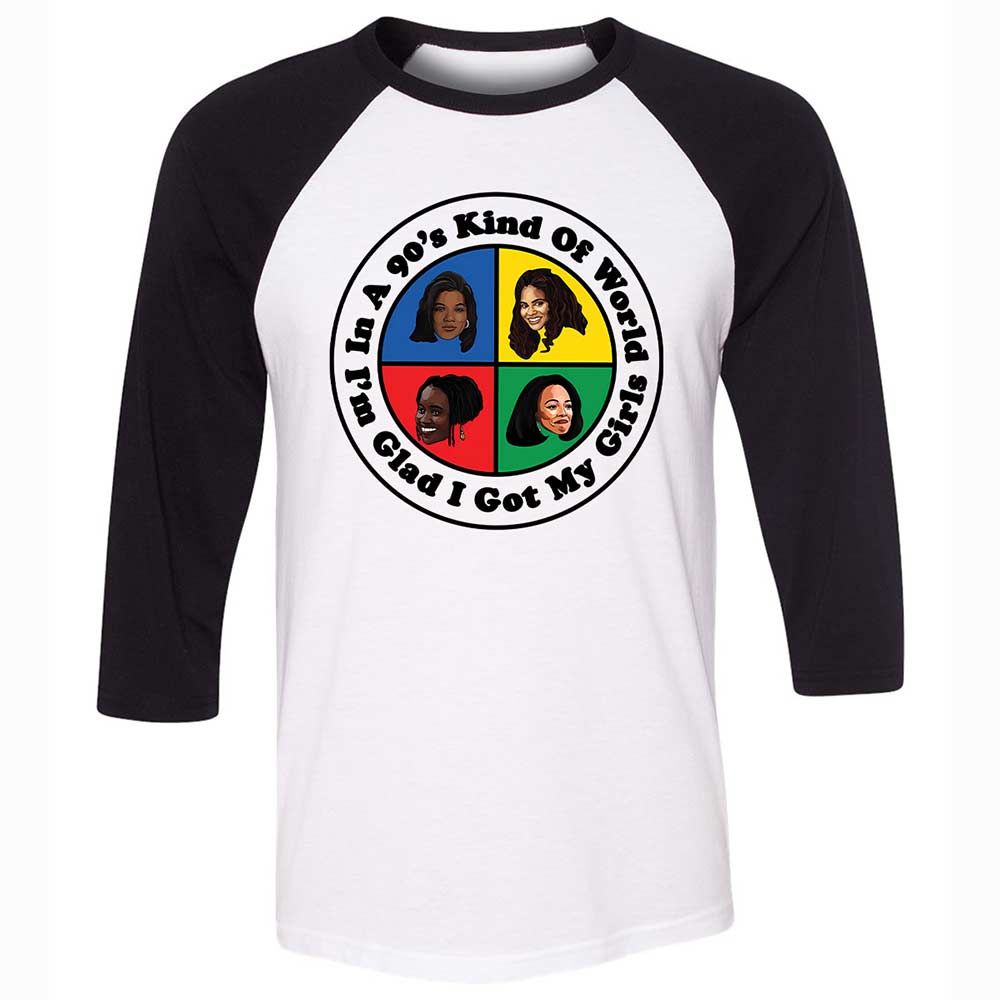 Unisex 3/4 Baseball Tee - NU8Y7QUH - White/Black - 1