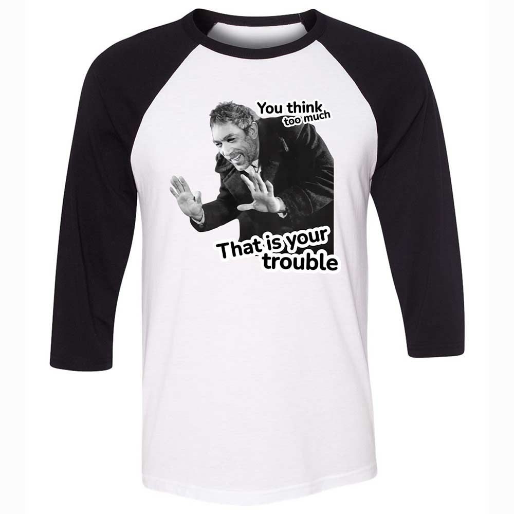 Unisex 3/4 Baseball Tee - 2V43RBG2 - White/Black - 1