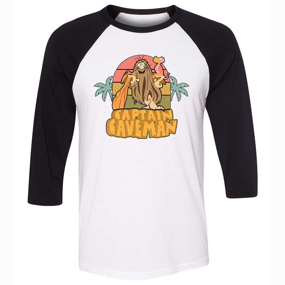 Unisex 3/4 Baseball Tee - 14ESE9PQ - White/Black - 1