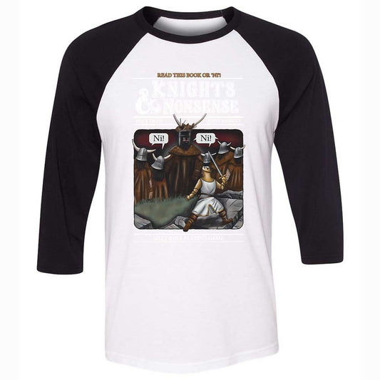 Unisex 3/4 Baseball Tee - FKNH67ZS - White/Black - 1