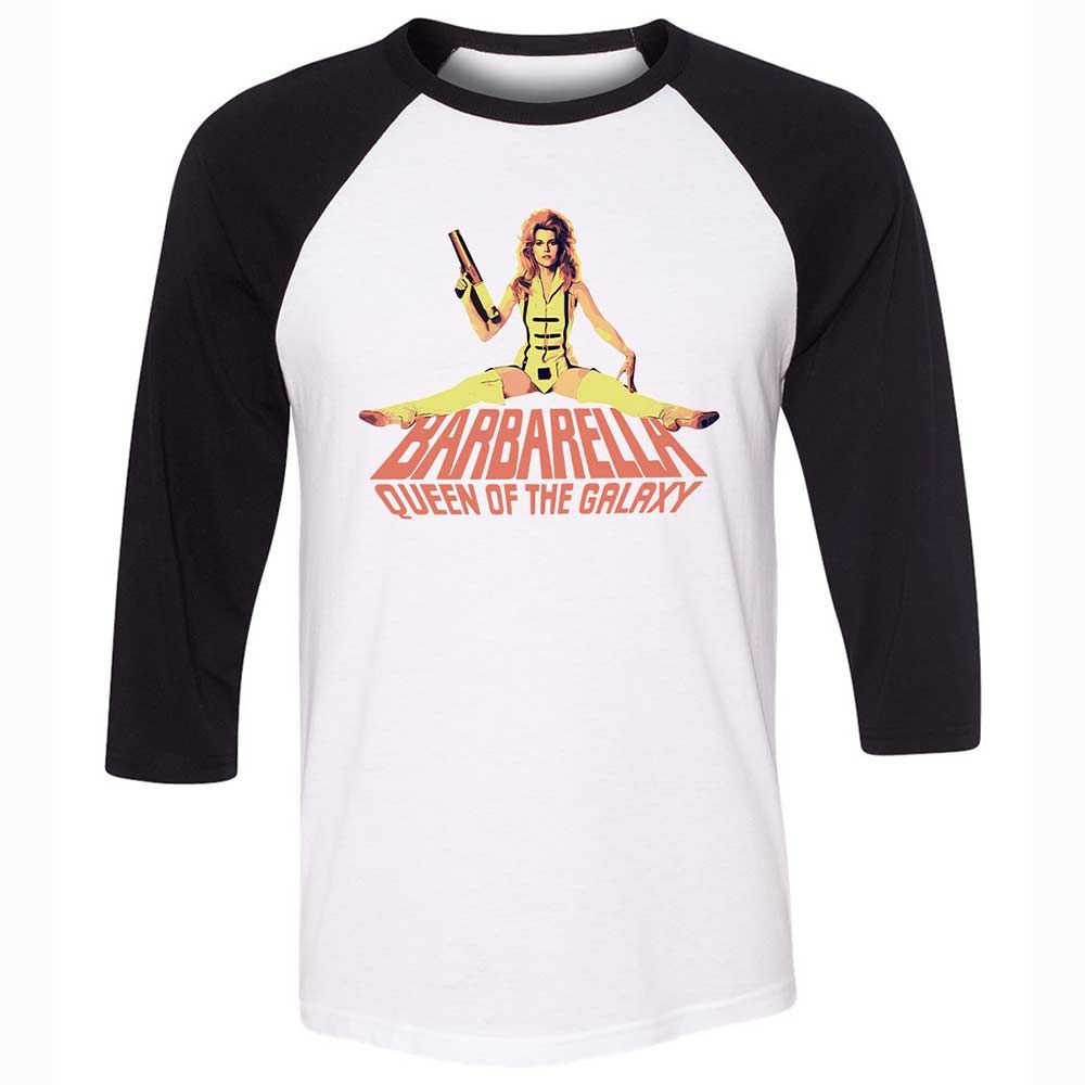 Unisex 3/4 Baseball Tee - 9G3TVV6J - White/Black - 1