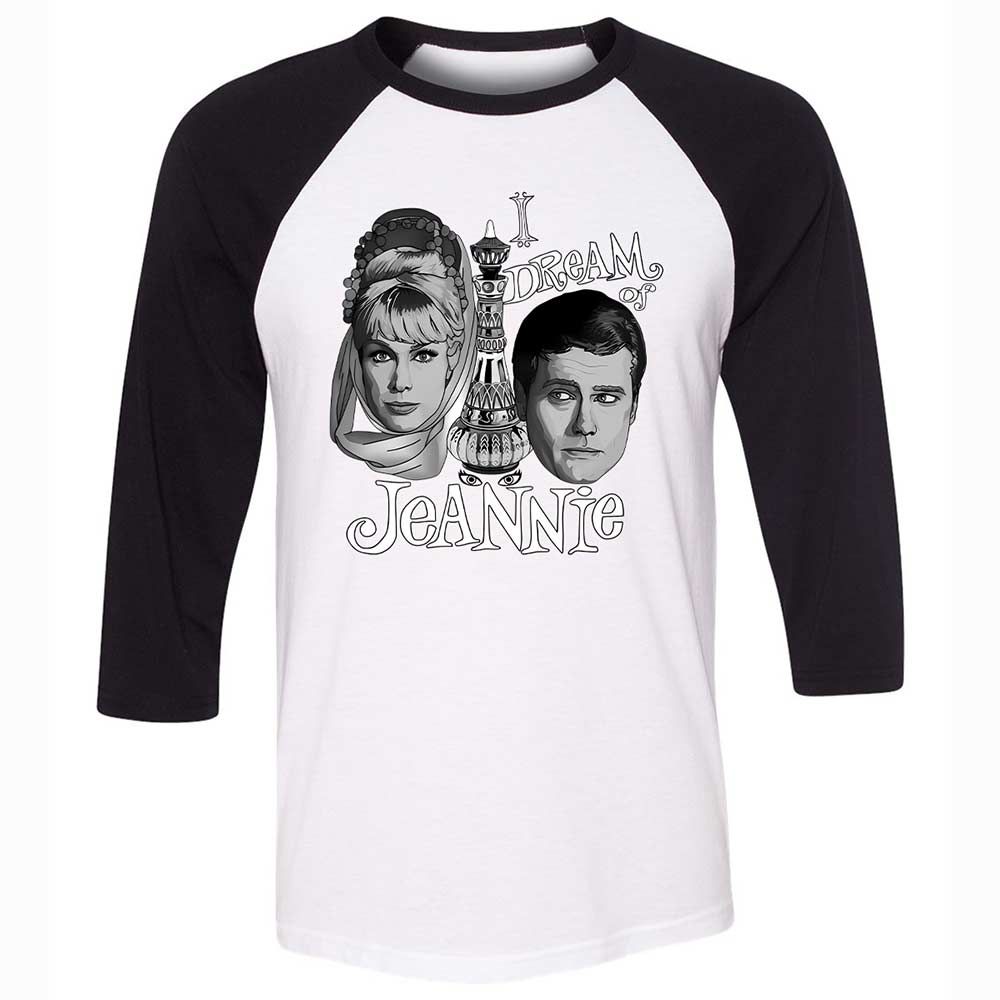 Unisex 3/4 Baseball Tee - 8VZ5A4AW - White/Black - 1