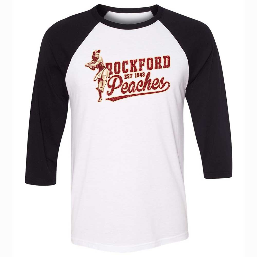 Unisex 3/4 Baseball Tee - W4MZN4BJ - White/Black - 1