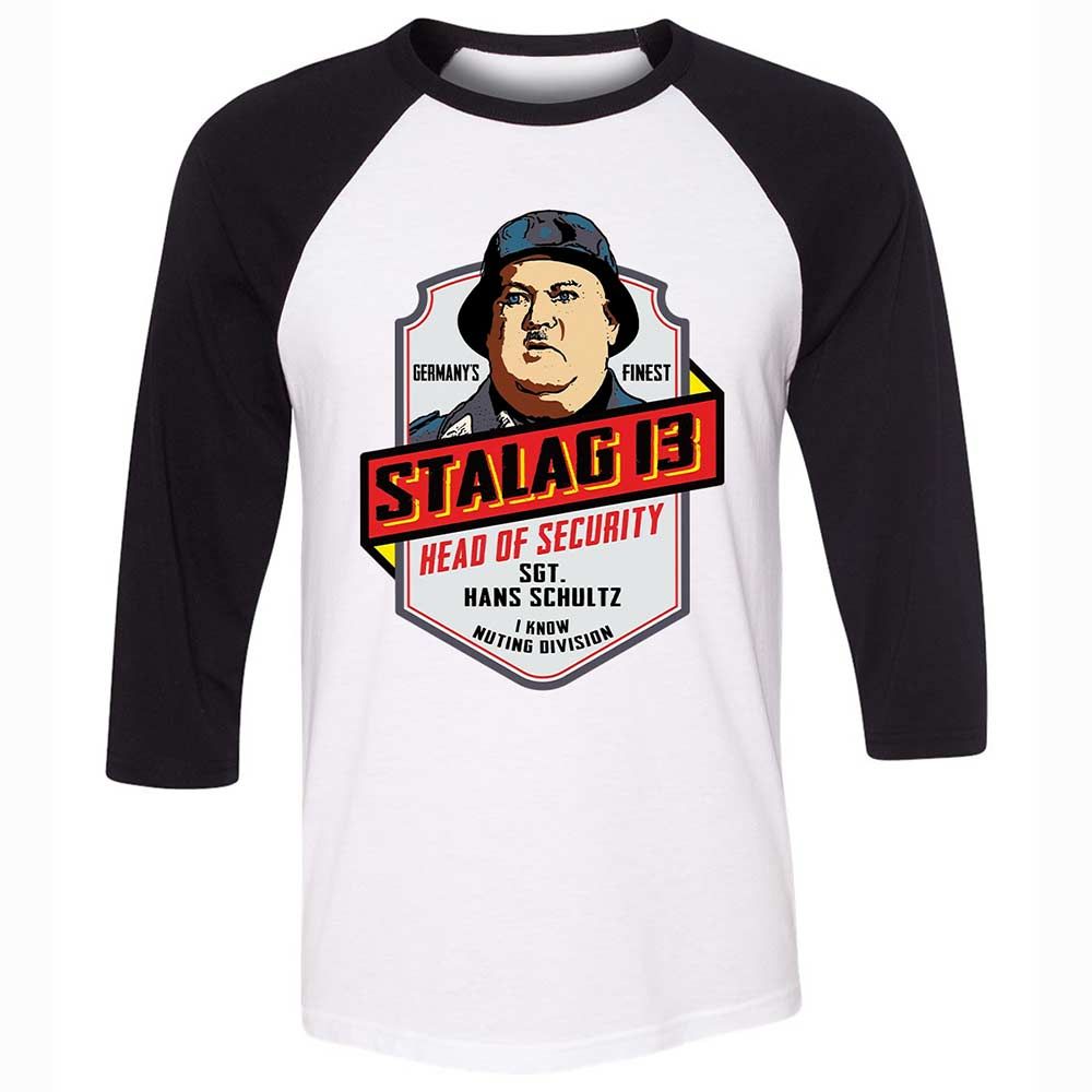 Unisex 3/4 Baseball Tee - 2MKHQLFV - White/Black - 1