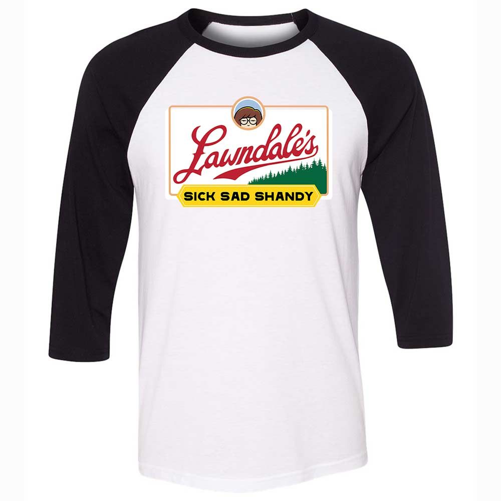 Unisex 3/4 Baseball Tee - JZLQF9QQ - White/Black - 1