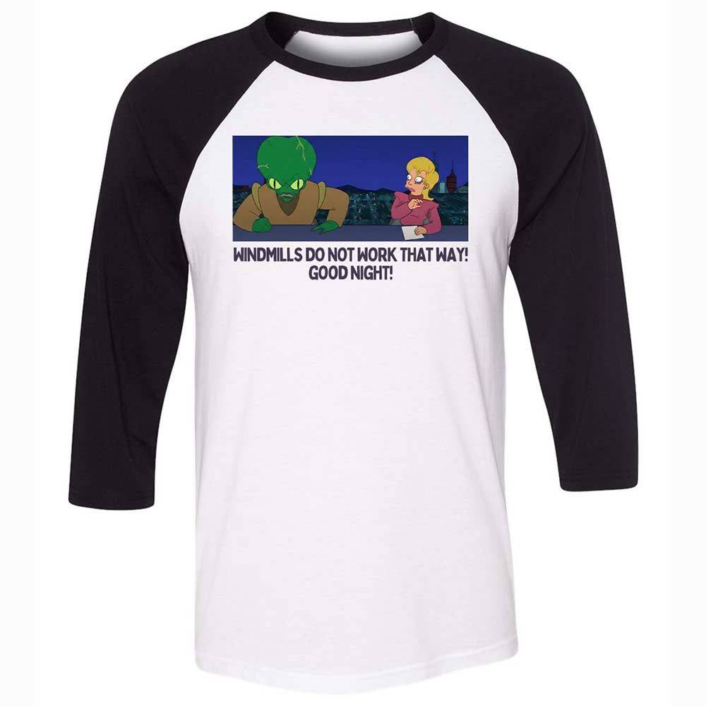 Unisex 3/4 Baseball Tee - W942CCD9 - White/Black - 1