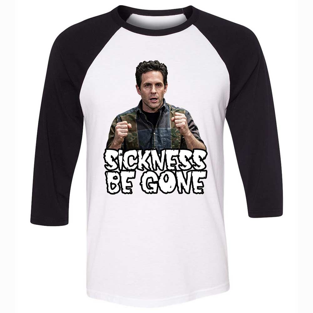 Unisex 3/4 Baseball Tee - MZ2K7ZK8 - White/Black - 1
