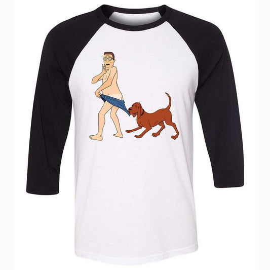 Unisex 3/4 Baseball Tee - DJU3S1E9 - White/Black - 1
