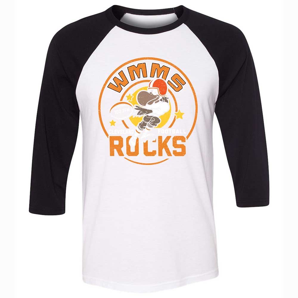 Unisex 3/4 Baseball Tee - PEVDMAJJ - White/Black - 1