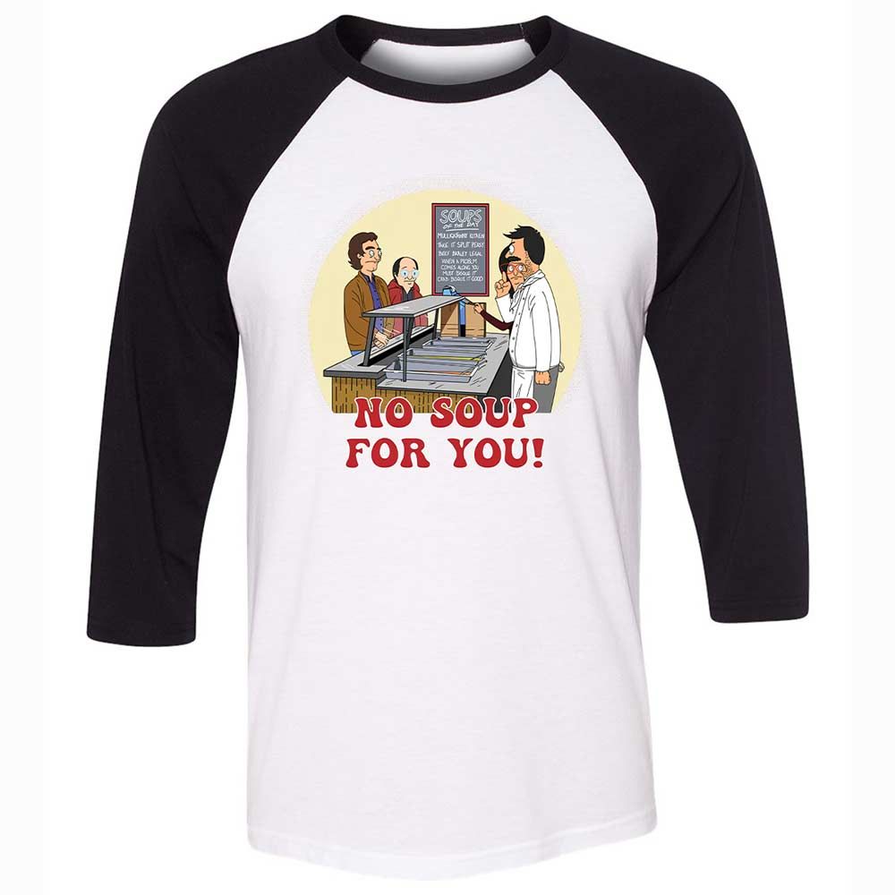Unisex 3/4 Baseball Tee - N5C6FWVA - White/Black - 1