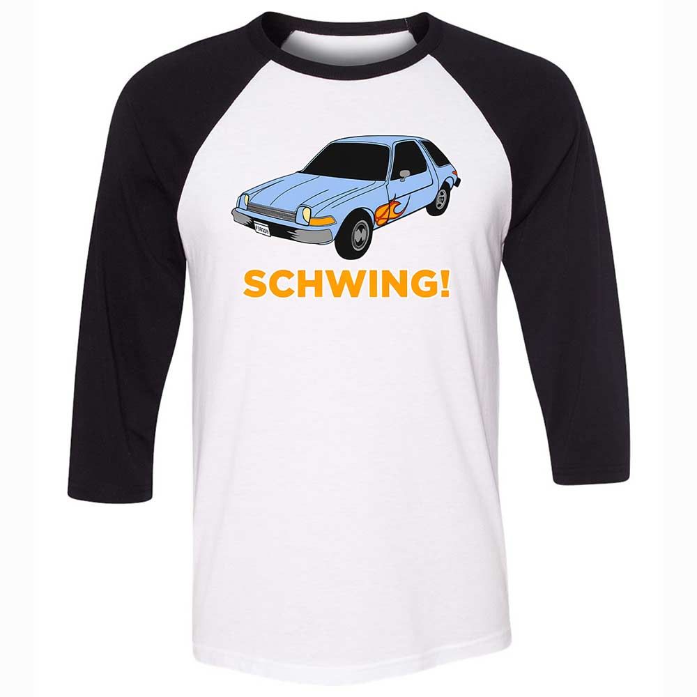 Unisex 3/4 Baseball Tee - Y69N8SCX - White/Black - 1