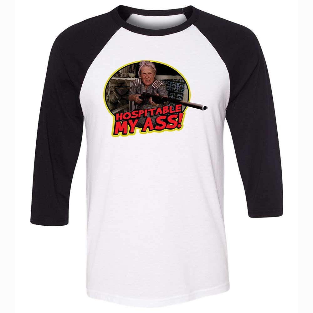 Unisex 3/4 Baseball Tee - GWT98QMT - White/Black - 1