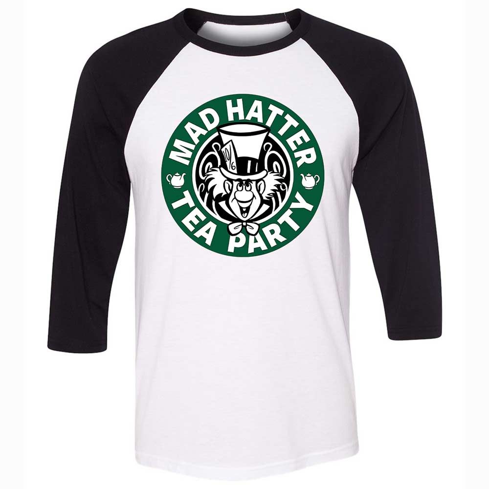 Unisex 3/4 Baseball Tee - VECAYVUY - White/Black - 1