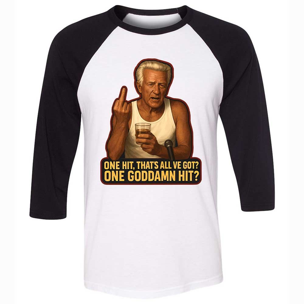 Unisex 3/4 Baseball Tee - 7VQH3C58 - White/Black - 1