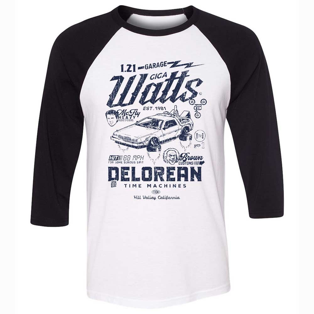 Unisex 3/4 Baseball Tee - ZZHL6CL8 - White/Black - 1