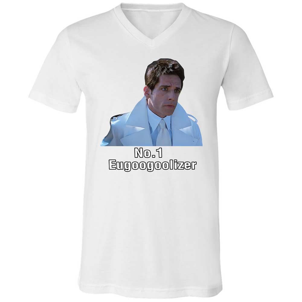 Unisex V-Neck T-Shirt - E49ULFDM - White - 1