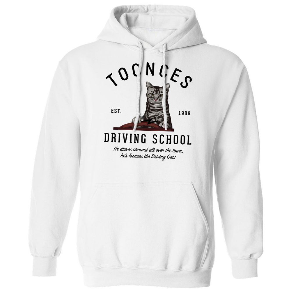 Funny Cat Driving School - White - 1