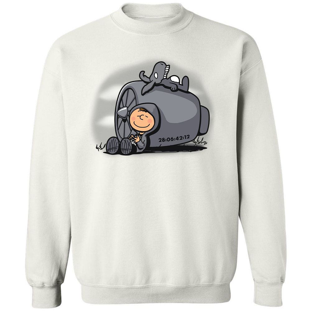 Classic Unisex Sweatshirt - NKDP985H - White - 1