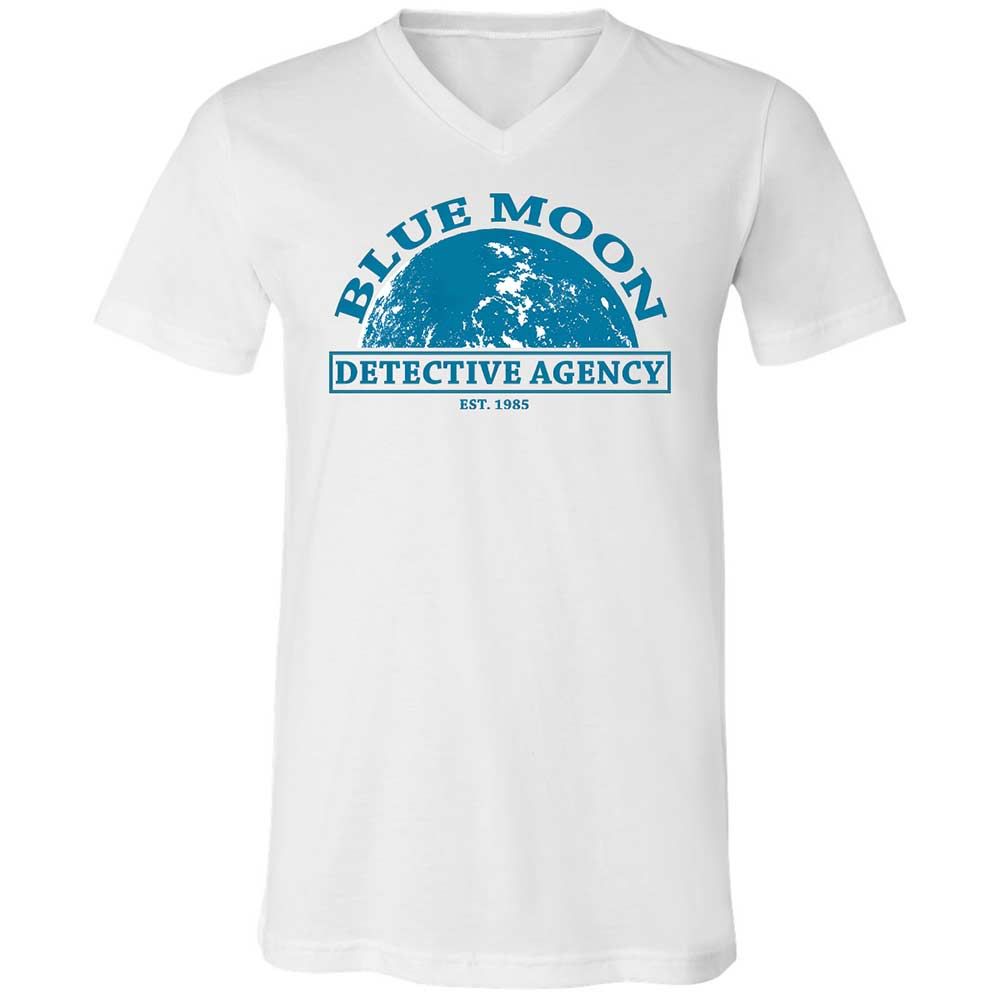 Unisex V-Neck T-Shirt - JHYTSBLG - White - 1