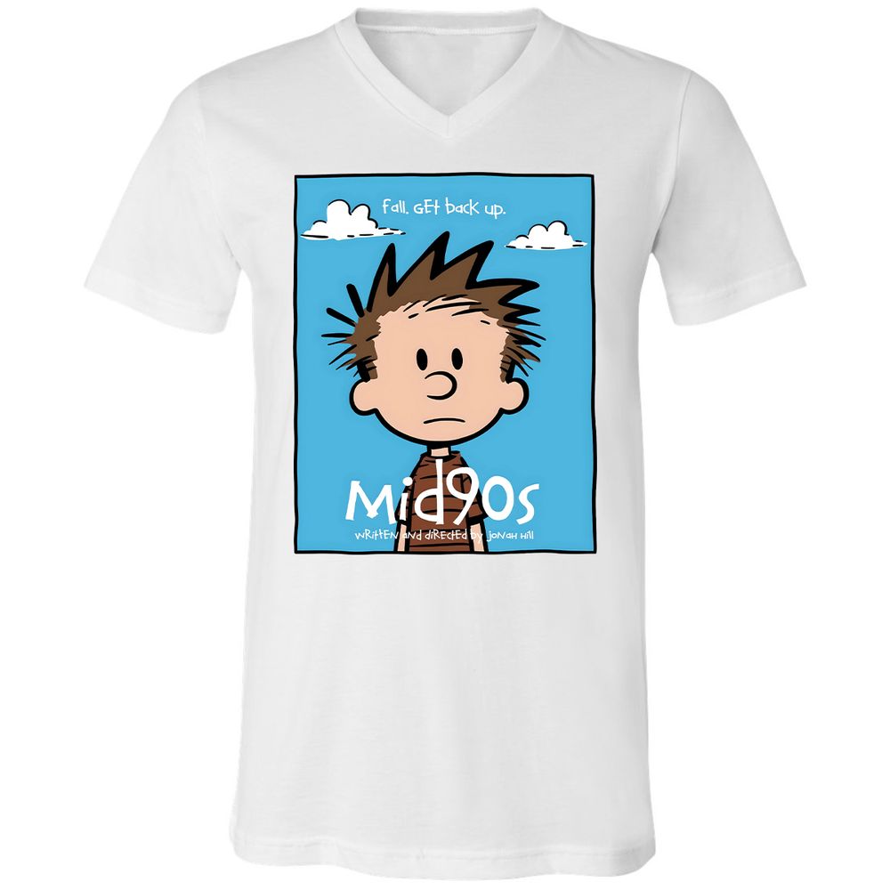 Unisex V-Neck T-Shirt - 4LGGD5H2 - White - 1