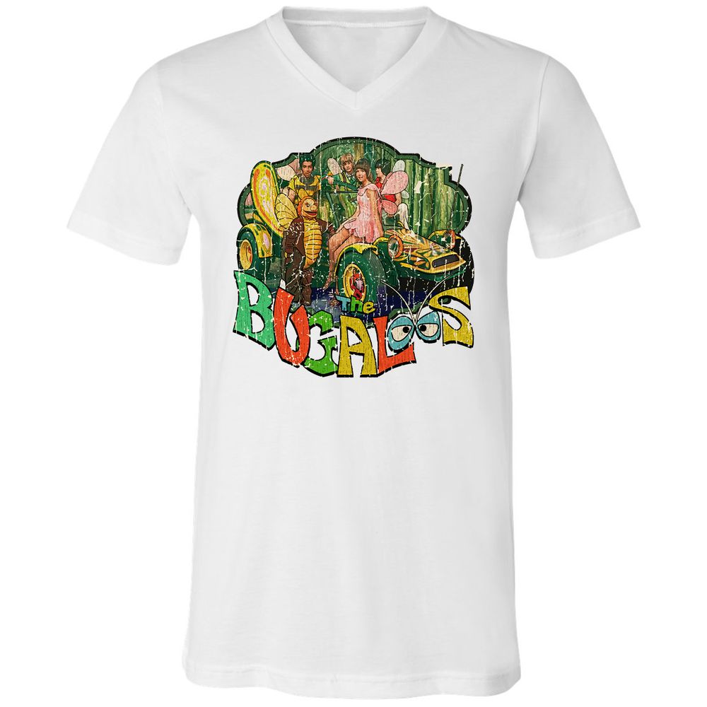 Unisex V-Neck T-Shirt - GQUVJJ9J - White - 1
