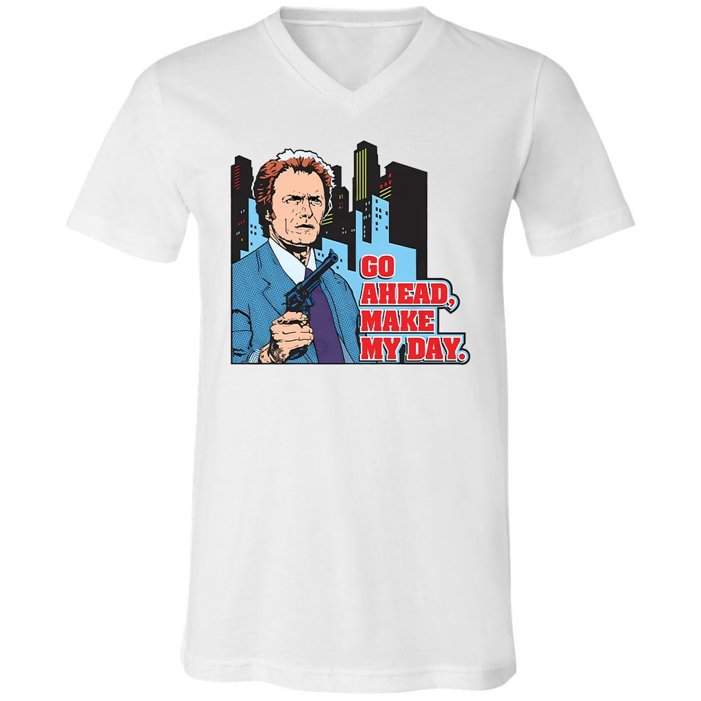Unisex V-Neck T-Shirt - 8HYCGDWJ - White - 1