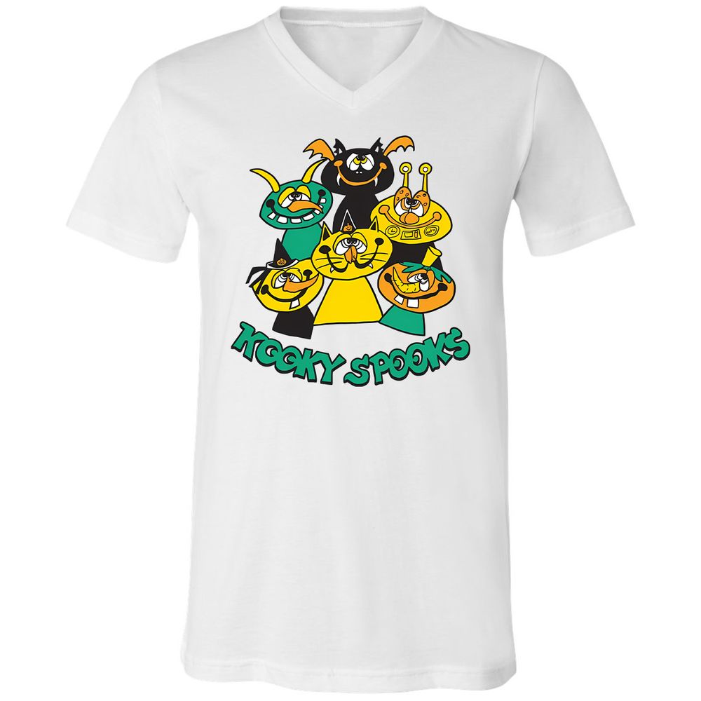 Unisex V-Neck T-Shirt - JLYMCV2T - White - 1