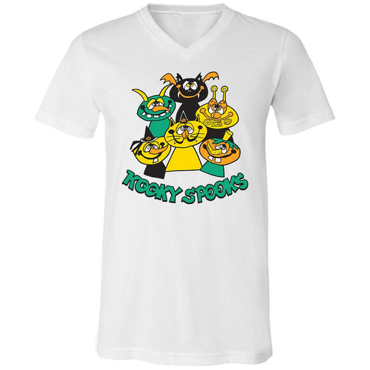 Unisex V-Neck T-Shirt - JLYMCV2T - White - 1