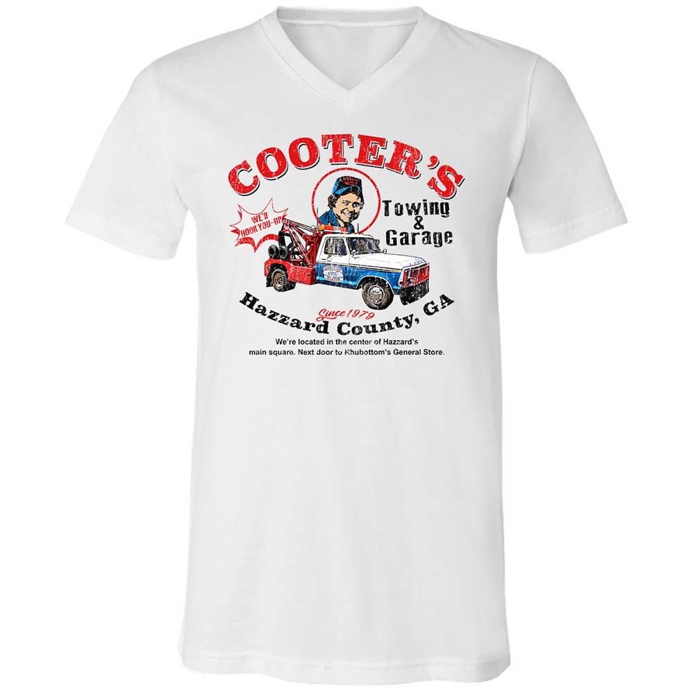 Unisex V-Neck T-Shirt - C16JXMKQ - White - 1