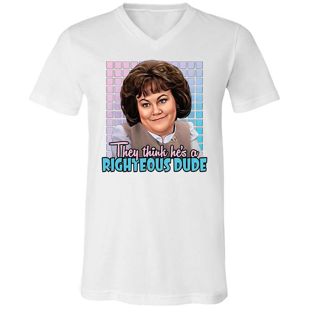 Unisex V-Neck T-Shirt - DX53F49G - White - 1