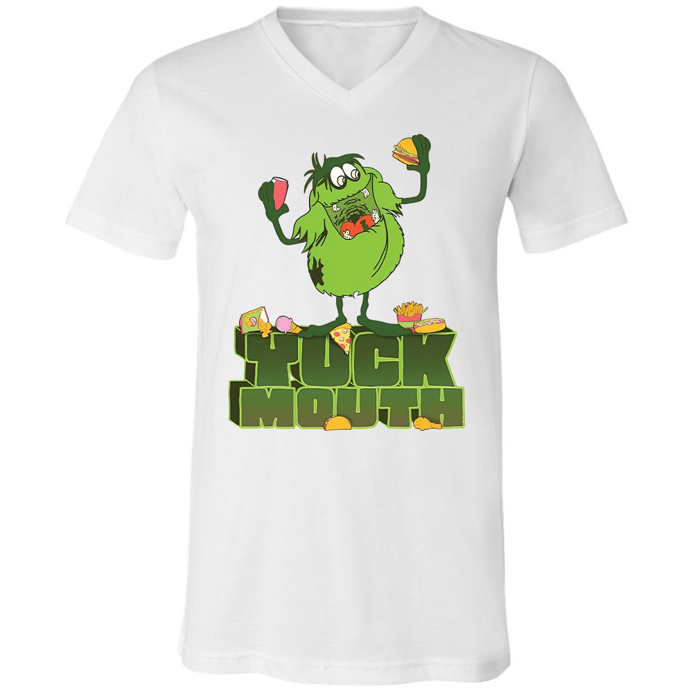 Unisex V-Neck T-Shirt - 7NP8WMYE - White - 1