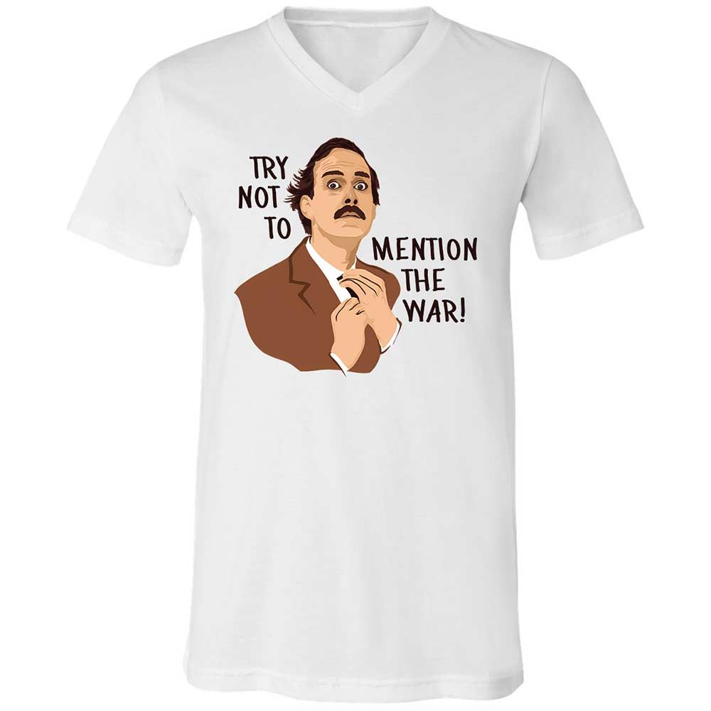 Unisex V-Neck T-Shirt - ZZZSSWFB - White - 1