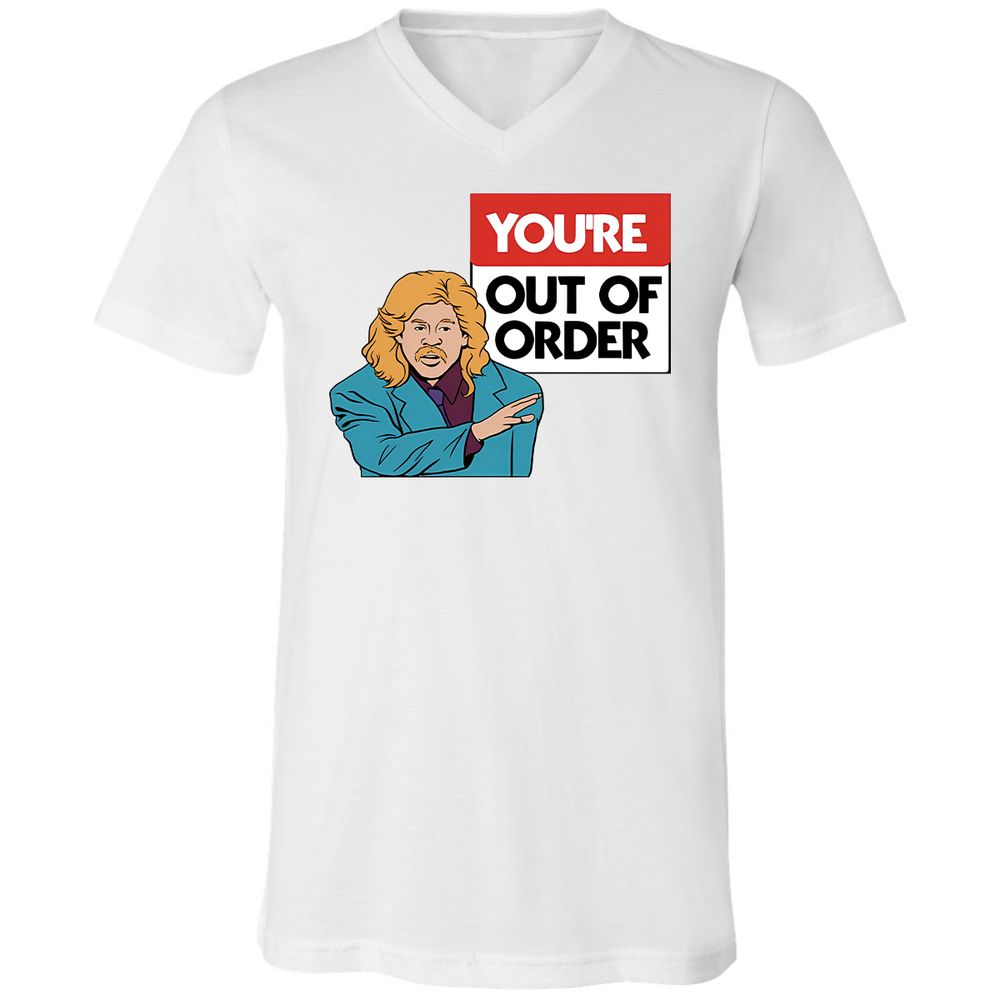 Unisex V-Neck T-Shirt - WUT31Q3H - White - 1