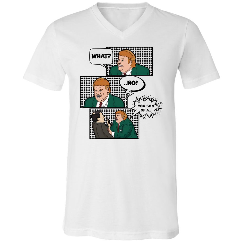 Unisex V-Neck T-Shirt - 1PVQNLPR - White - 1