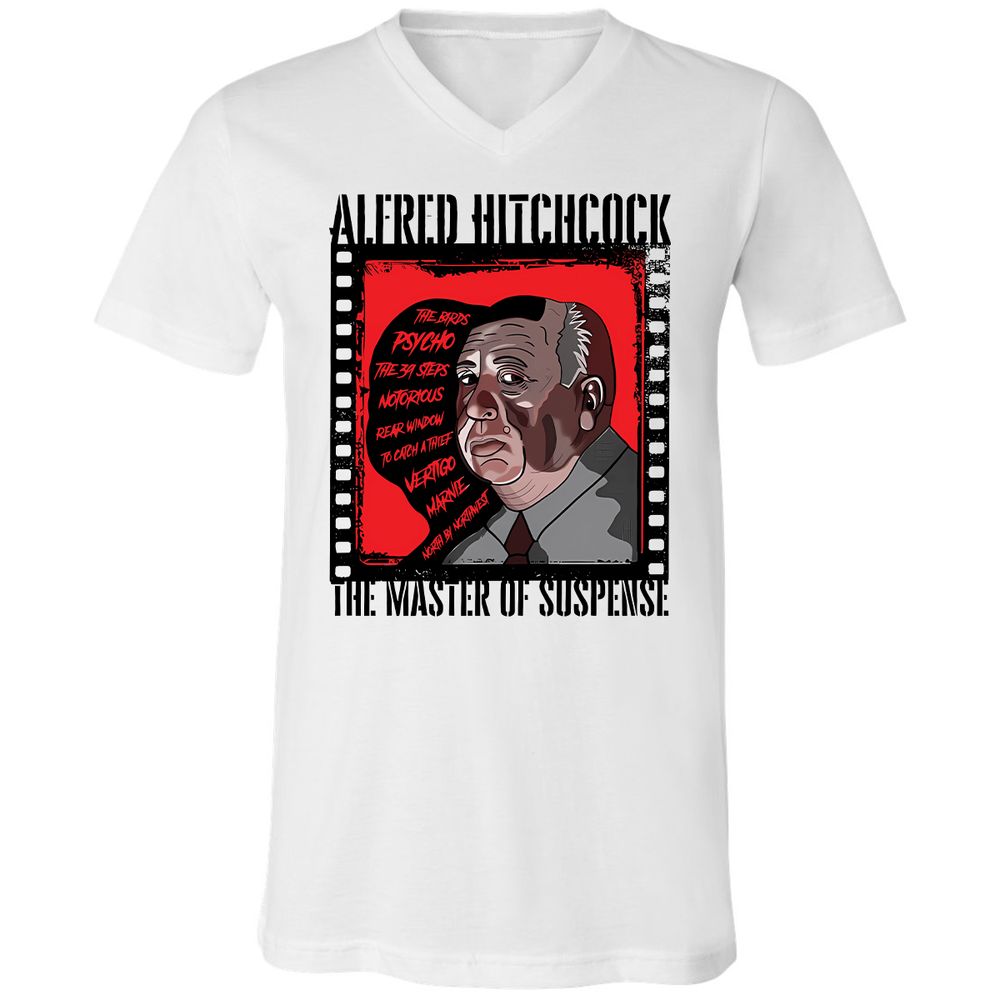 Unisex V-Neck T-Shirt - NMGQJT3H - White - 1