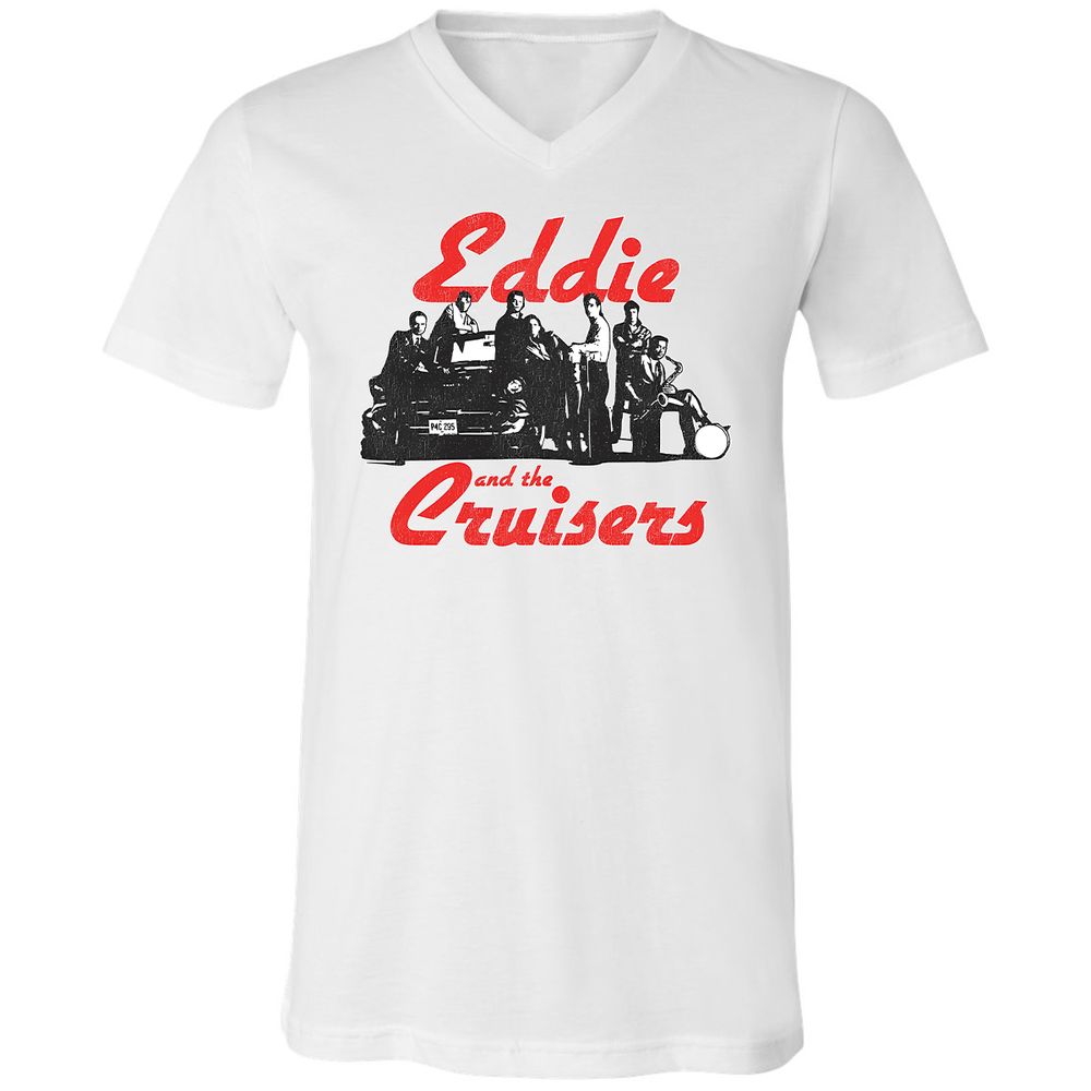 Unisex V-Neck T-Shirt - 3EGSKNKS - White - 1