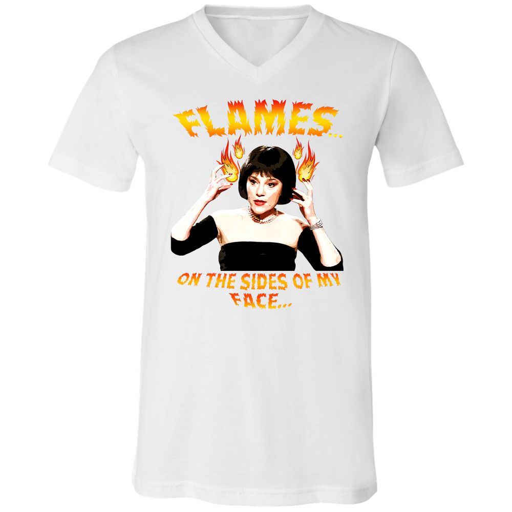 Unisex V-Neck T-Shirt - ZEMMHUQF - White - 1