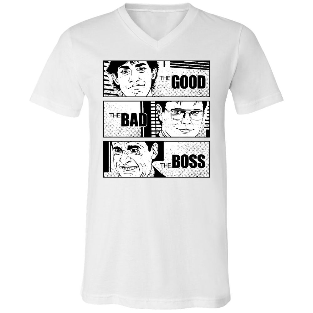 Unisex V-Neck T-Shirt - N32P66WQ - White - 1