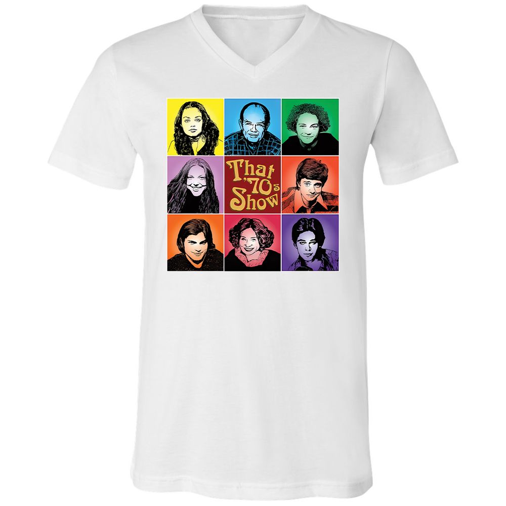 Unisex V-Neck T-Shirt - NLCH58KN - White - 1