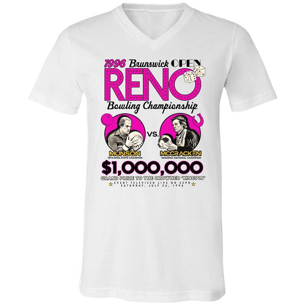 Unisex V-Neck T-Shirt - WRGSNQHQ - White - 1