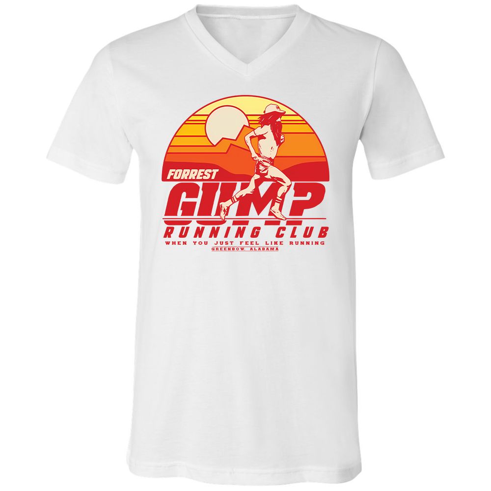 Unisex V-Neck T-Shirt - T2YRF1JK - White - 1