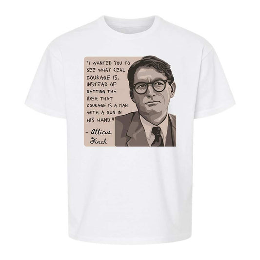 Real Courage Quote - White - 1