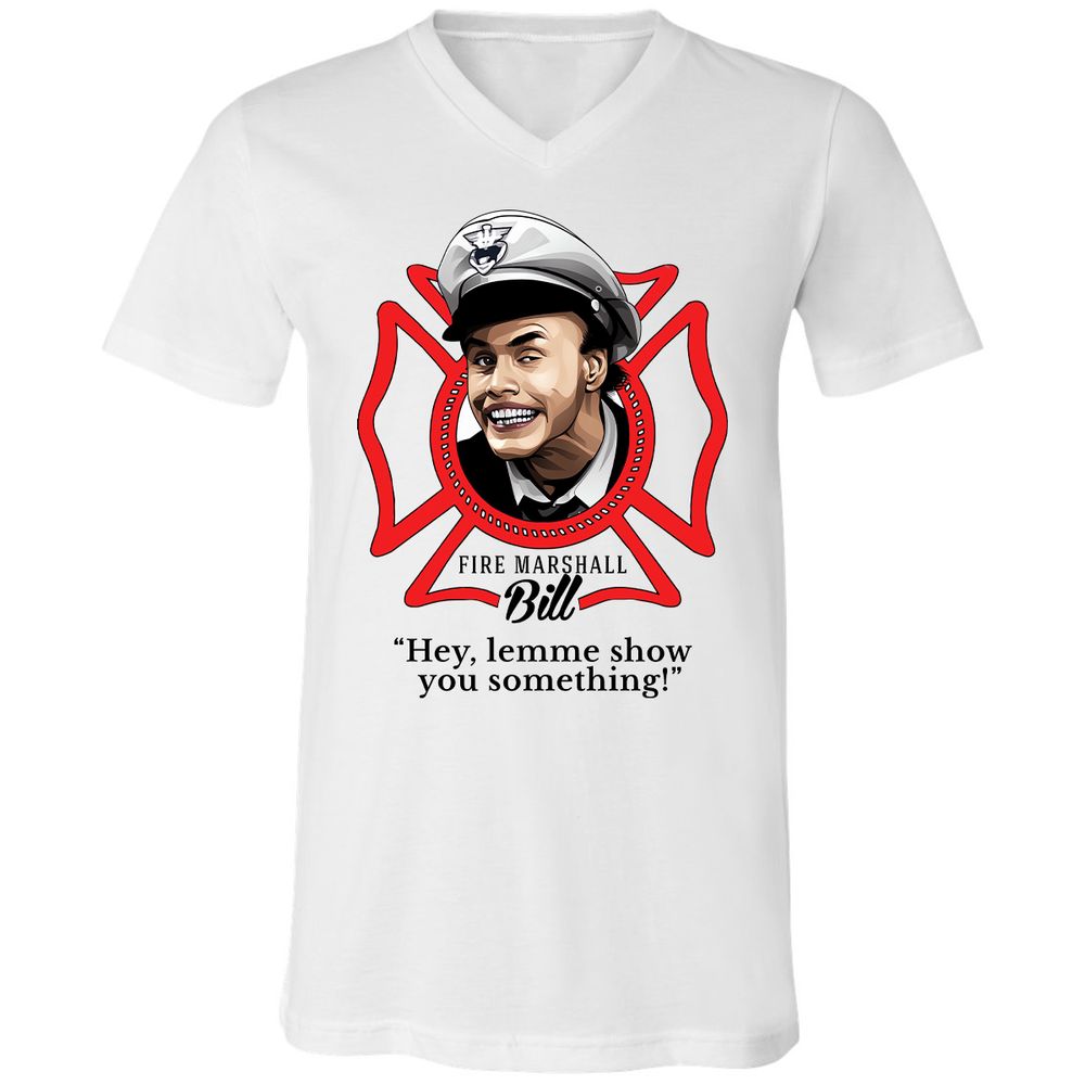 Unisex V-Neck T-Shirt - BE2N96R8 - White - 1