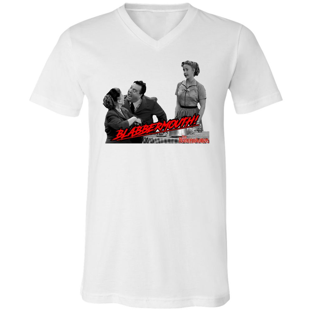 Unisex V-Neck T-Shirt - SEV29JN2 - White - 1