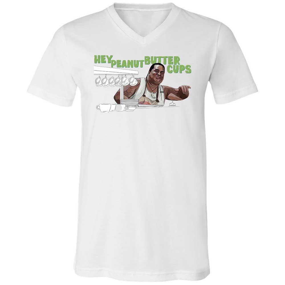 Unisex V-Neck T-Shirt - HWVL5234 - White - 1