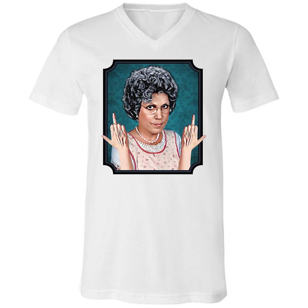 Unisex V-Neck T-Shirt - 16XTM261 - White - 1