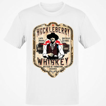 Huckleberry Whiskey Label - White - 1